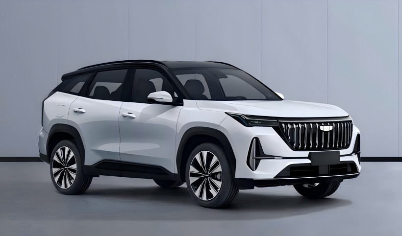 Geely New Boyue L välja antud pildid, mis on välja antud täisdomeeni AI tehnoloogiasüsteemiga